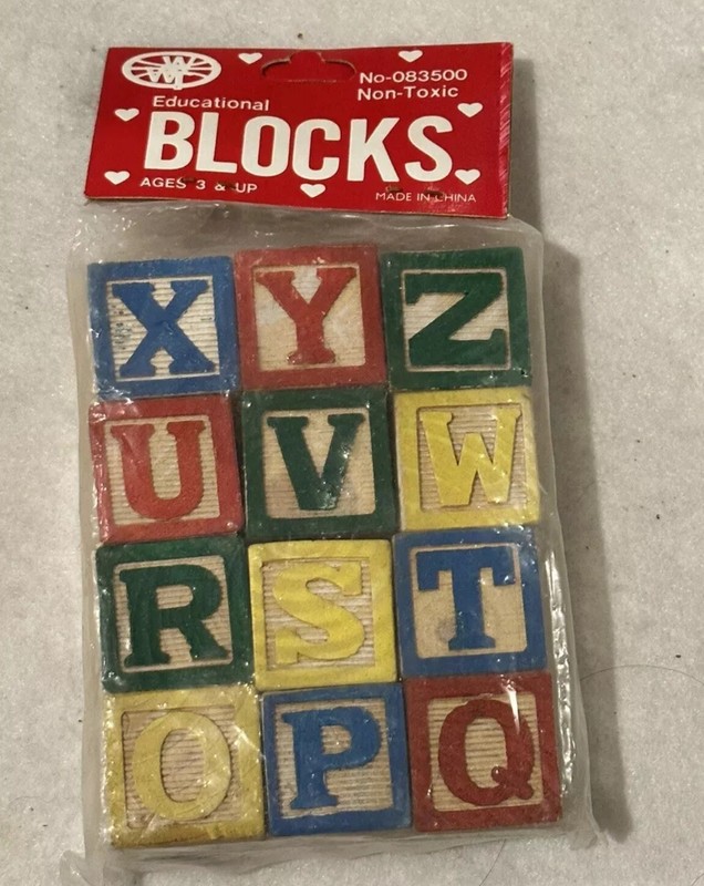 (New) Educational Blocks, (Set of 12) Toys for Children 3 and Up
