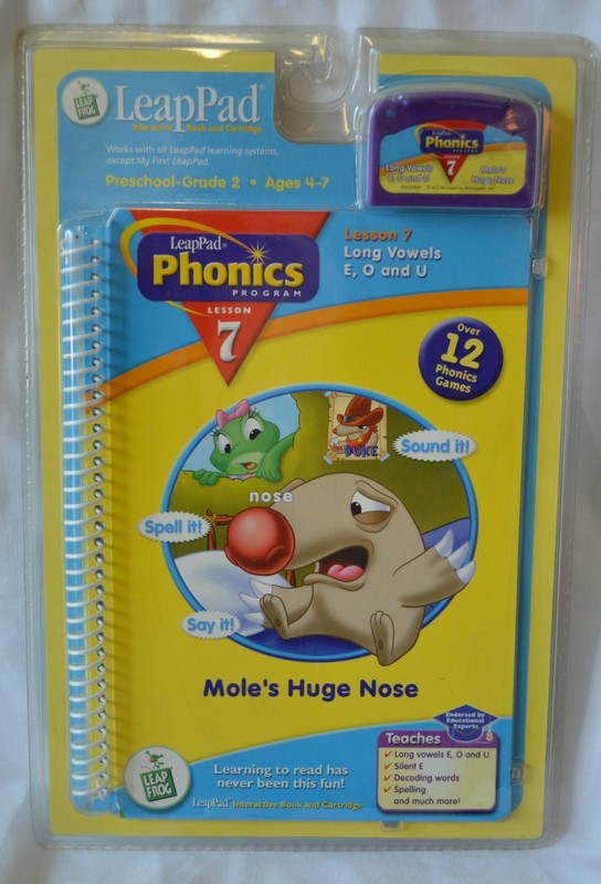 NW LeapFrog LeapPad Phonics Lesson 7 Mole’s Huge Nose Age 4-7 Grade 2 Learn