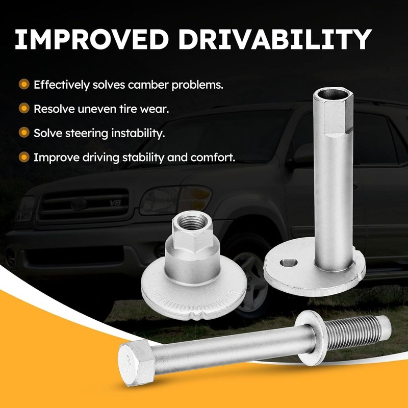 Upgrade Alignment Camber Camber Adjust Bolt Kit 10.9 Grade for 2001-2007 Toyota gallery