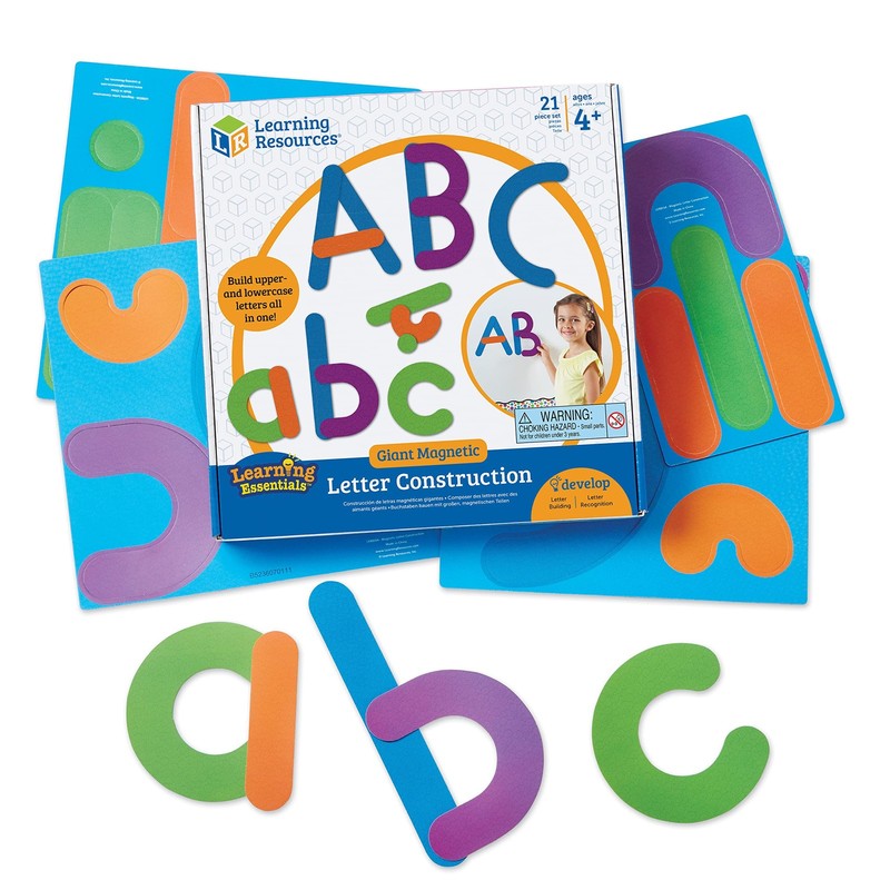 Learning Resources Giant Magnetic Letter Construction – Alphabet Magnets Letter