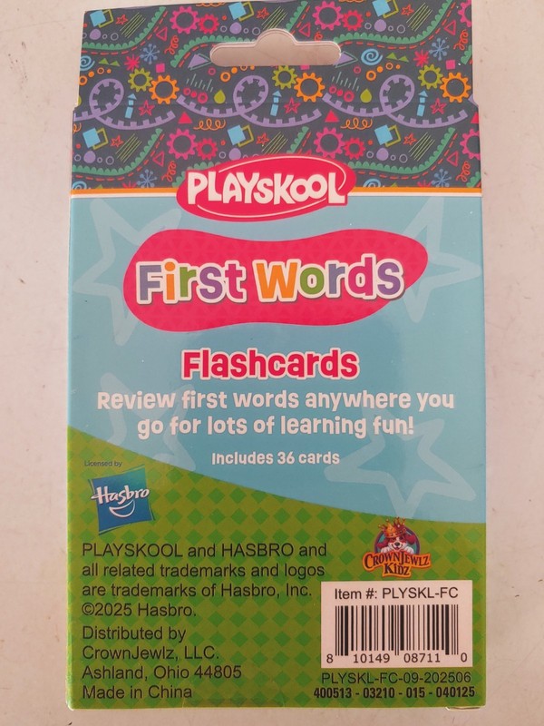 Playskool Flash Cards First Words PreK-K Language Skills 36 Cards gallery
