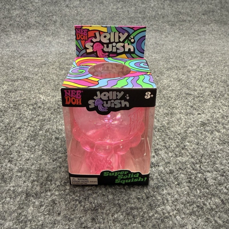 Authentic Brand New NeeDoh Nee Doh Jelly Squish Jellyfish Jellysquish PINK