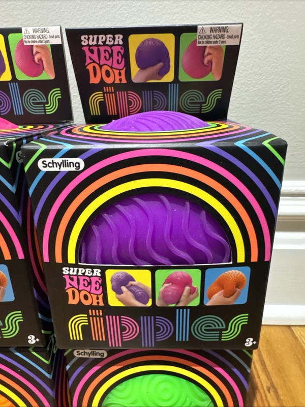 Set of 4 - Schylling Super NeeDoh Ripples XL Giant Sensory Squishy NEW HOT ITEM gallery
