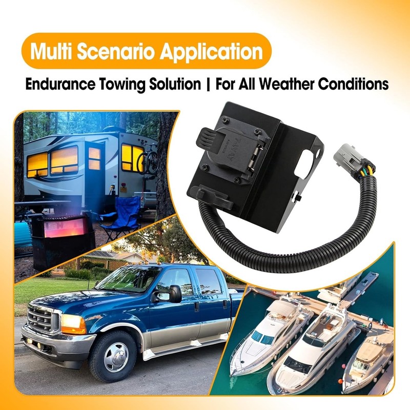 4 & 7 Pin Trailer Tow Wiring Harness Fit for Ford F250 F350 Super Duty Pickup Tr gallery