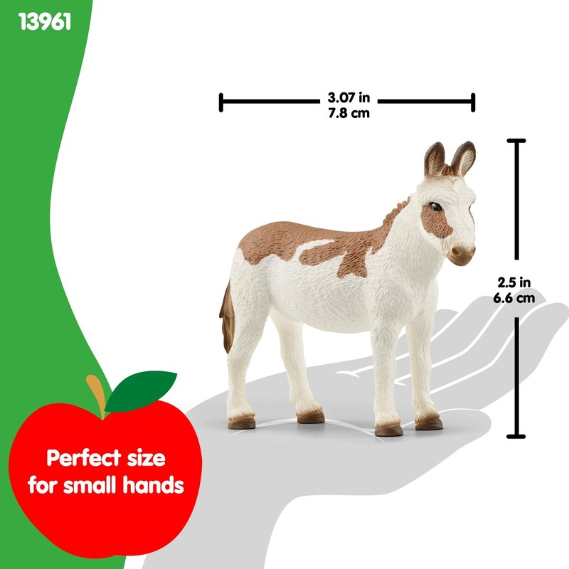 American Spotted Donkey Figurine - Durable Farm Animal Toy for Kids Ages 3+ gallery