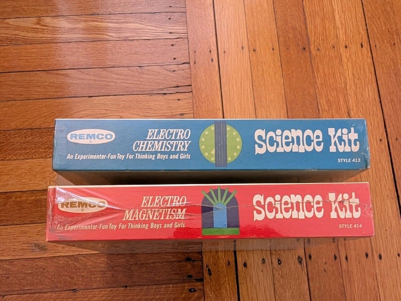 Lot of 2 Vintage REMCO Electro Chemistry Magnetism Science Kits 1969 Sealed Toy gallery