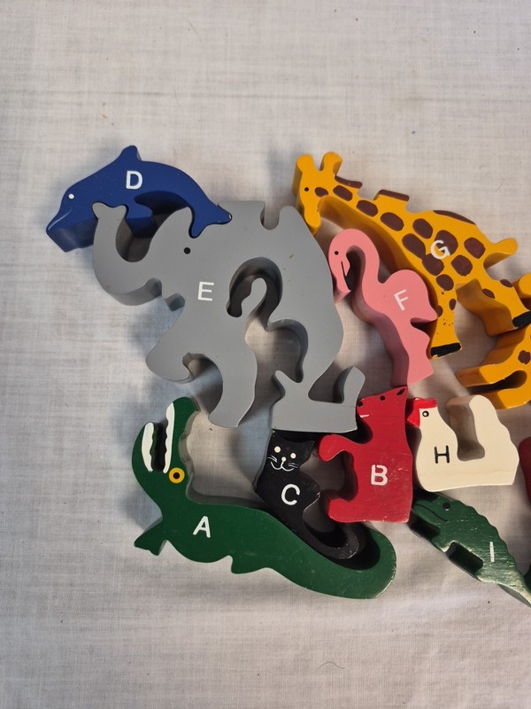 Begin Again Wooden Puzzle Animal Parade Letter A To Z Eco Wood Montessori 2002 gallery