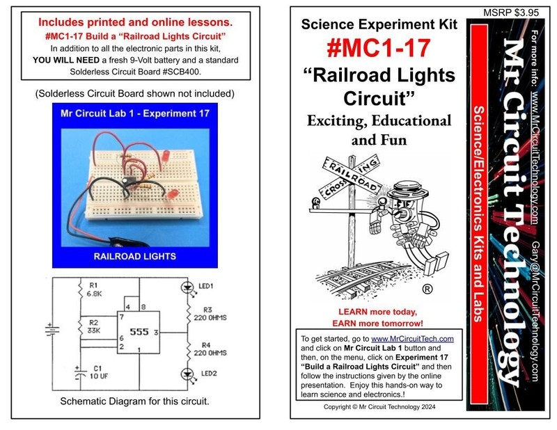 MC1-17 ** Mr Circuit Science ** Experiment Kit -RAILROAD CROSSING LIGHTS
