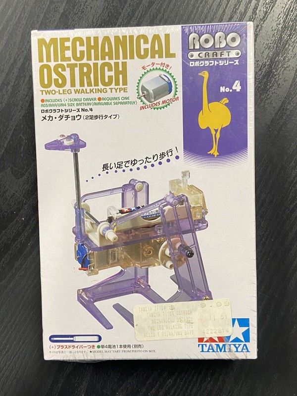 TAMIYA ROBO Craft Model Mechanical Ostrich Robot Hobby 2002 Includes Motor No. 4