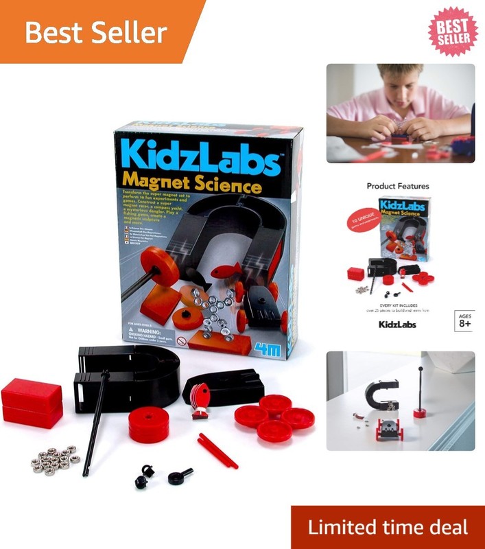 Hands-On Learning 4M Magnet Science Kit – 10 Magnetic Activities for Ages 8+
