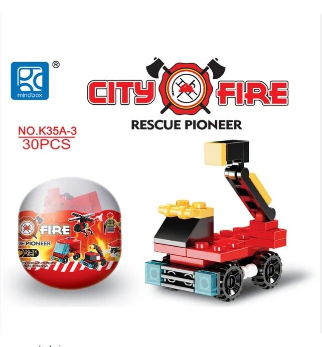 Blocks World City Fire- Rescue Pioneer Building Block One Set of 12 Capsules gallery