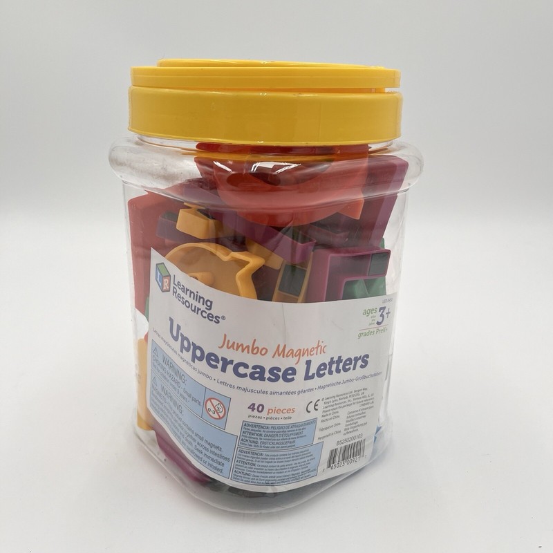 Learning Resources Jumbo Magnetic Uppercase Letters (40-Piece)