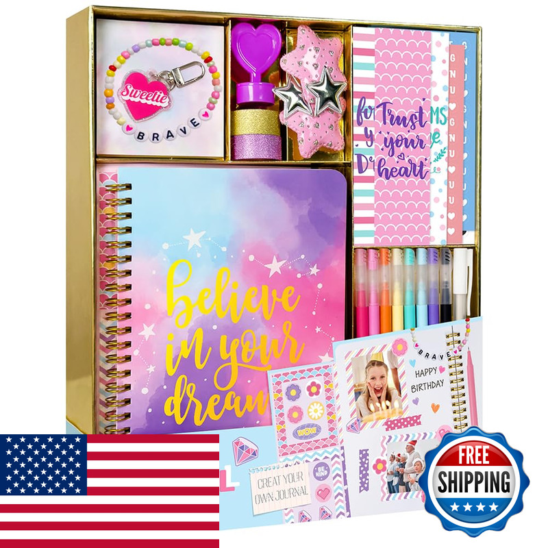 Nollh Diy Journal Kit For Girls – 26Pcs Diy Journal Set For Tween Teen Girls