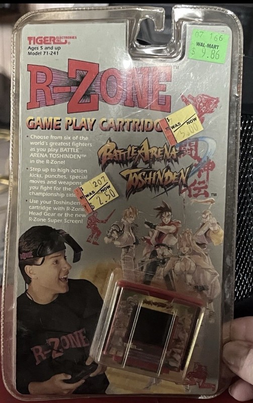 Tiger Electronics R-Zone Battle Arena Toshinden Game Cartridge 71-241 1997