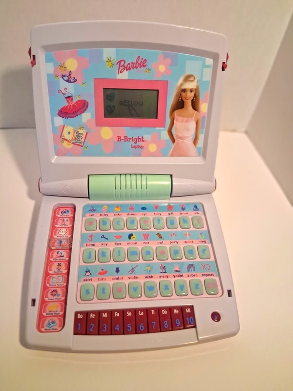 Barbie B-Bright Laptop Interactive Games Activities Electronic Learning Computer