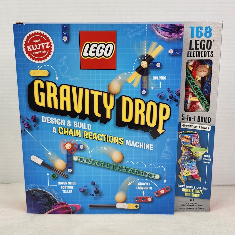 NEW KLUTZ LEGO Gravity Drop STEM Kids Activities w/ 64 Page Book 168 Elements
