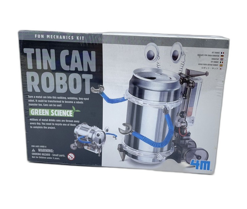 GREEN SCIENCE Tin Can Robot Kit Youth Robotics 4M – Little wear on Plastics