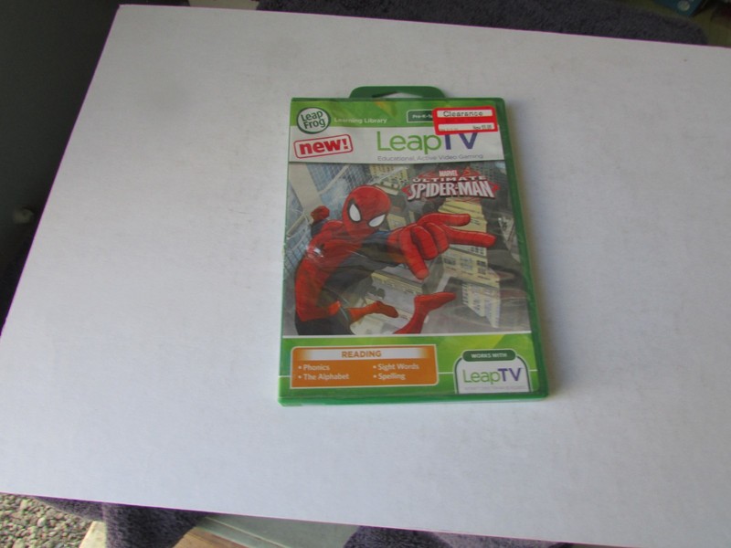 New Sealed Leapfrog Leap TV Marvel Ultimate Spider-Man Educational Video Game