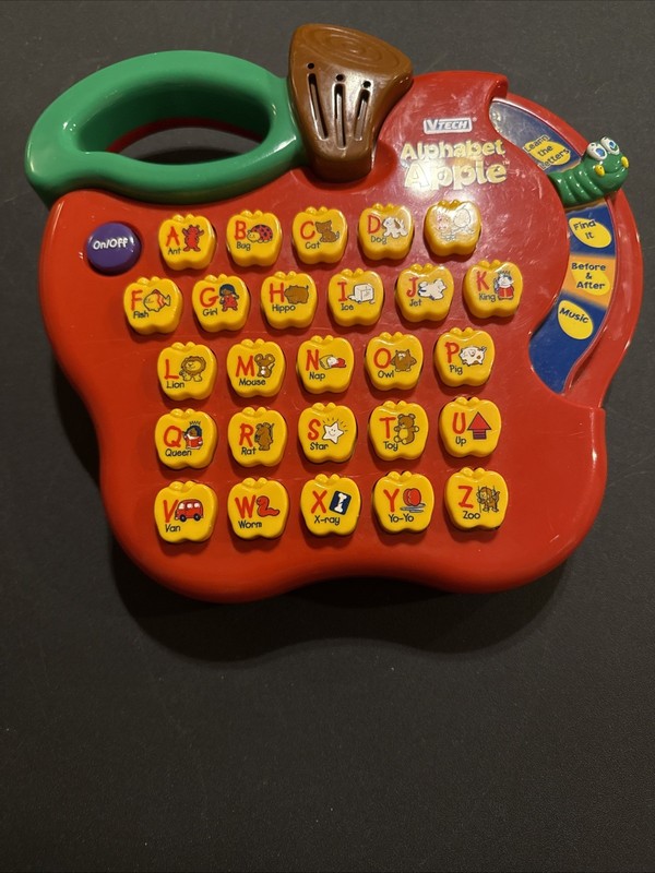 Vtech Alphabet Apple Electronic Learning Toy #268 Works