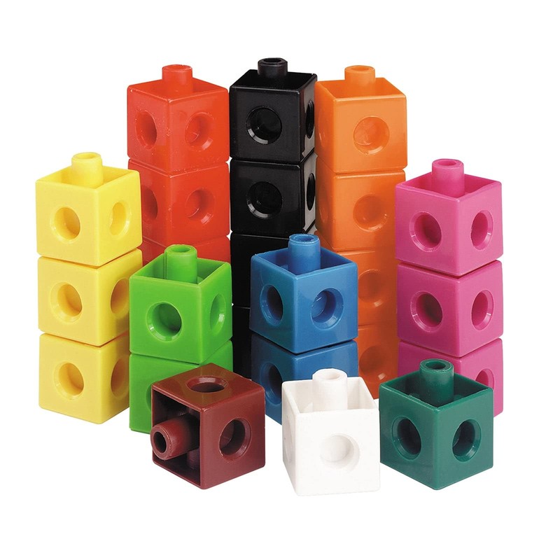Learning Resources 500 Multi Color Snap Cubes for Early Math Skills and Counting