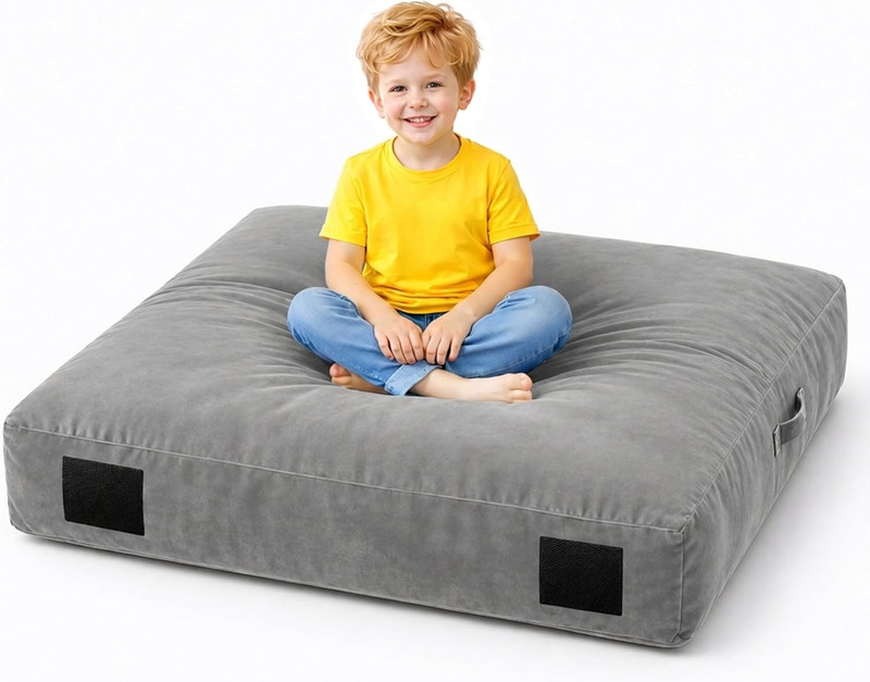 Crash Pad for Kids Sensory – 5’X 5’/ 4’X 4’/ 3’X 4′ Autism Sensory Crash Pad & C