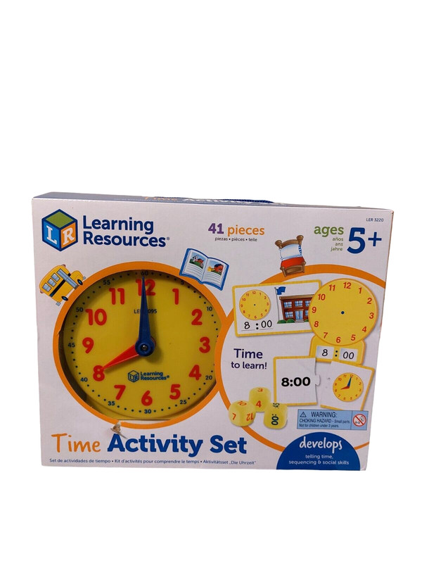 Learning Resources Time Activity Set 41 pcs 3 Levels Ages 5+