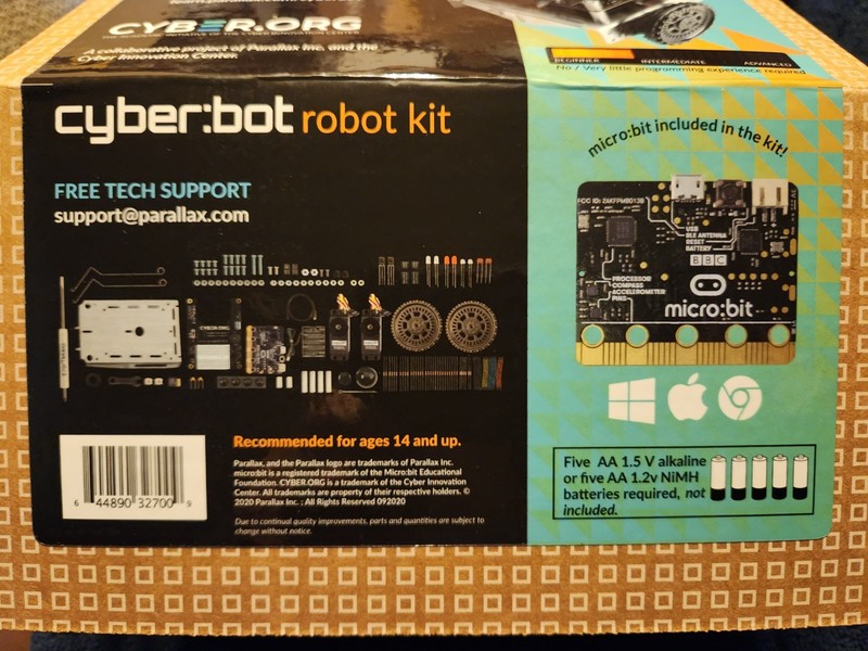 CYBER BOT Robot Kit 32700 NIB Python Micro Bit Parallax Inc Cyber Innovation NEW gallery