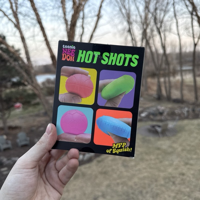 NeeDoh Teenie Hot Shots [Baseball, Soccer, Football, Basketball] New In Box gallery