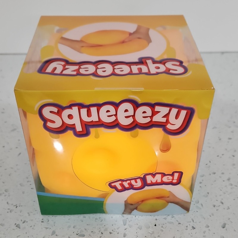 Sunny Days Squeezy Tactile Squeeze Toy Yellow Model 571065 Ages 4-7 8-11 Years