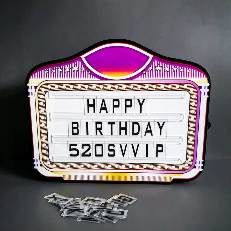 3Set Bottle Service Sign Replacement Cards Bring Letters 2Set（A-Z）Of Numbers 1Se