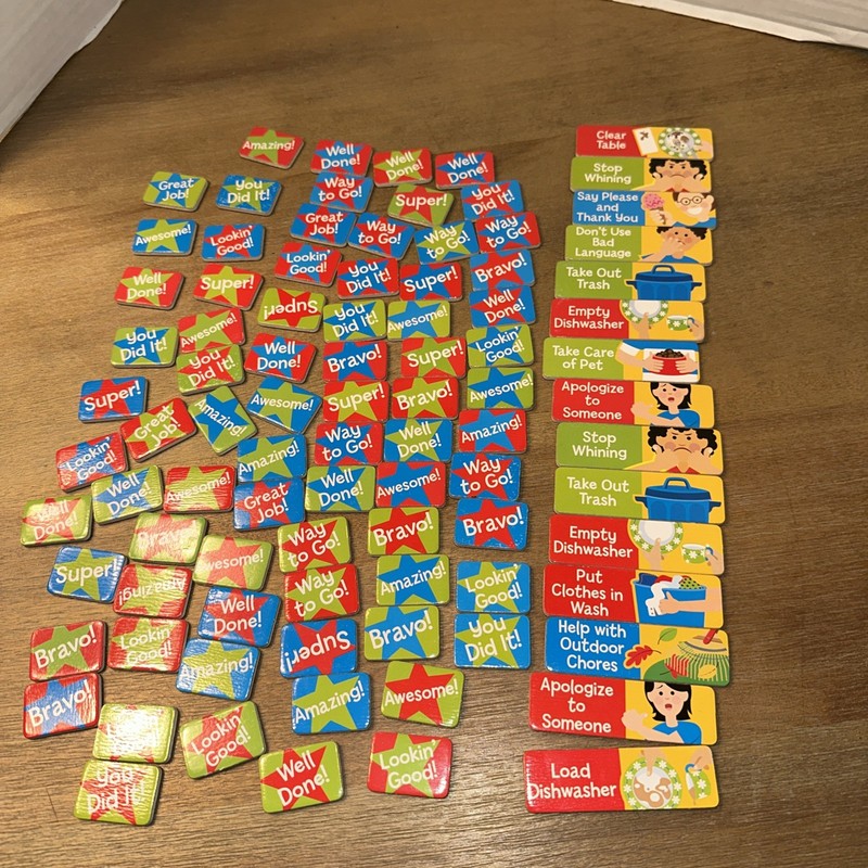 Melissa & Doug Magnetic Responsibility Chart – Chore Chart Replacement Pieces