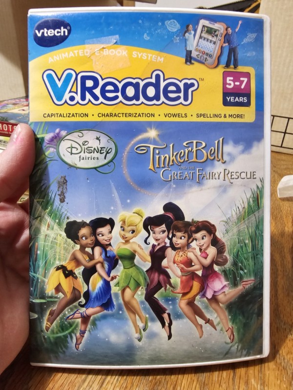 Vtech V Reader TinkerBell Great Fairy Rescue 💥New Sealed💥 5-7 years Disney