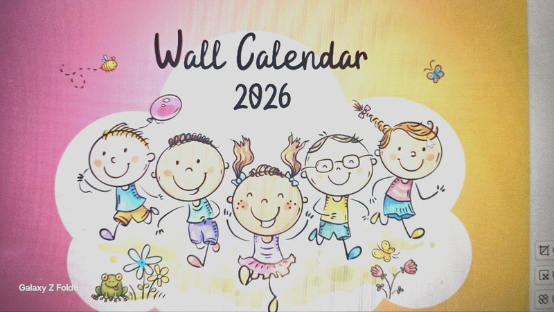2026 Wall Calendar | 12‑Month Large Printed Calendar | Great Gift & Home Decor