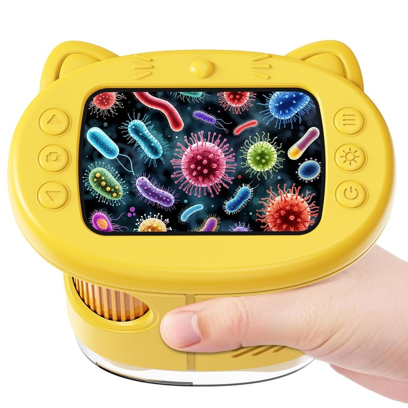 1000X Handheld Digital Microscope for Kids : Wonderquest Microscope with 2.0″…