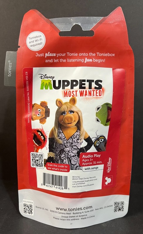 TONIES "Disney Muppets Most Wanted Miss Piggy" Audio Character For Toniebox NEW gallery