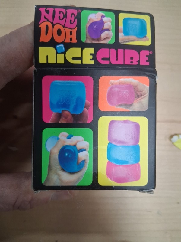 NeeDoh Nice Cube Satisfying Square Shape Sensory Toy for Children blue gallery
