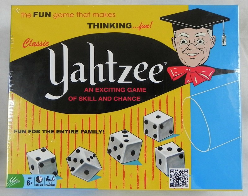 Hasbro “Classic Yahtzee” Dice Game, Item #1167, Ages 8+, Family Fun, New Sealed