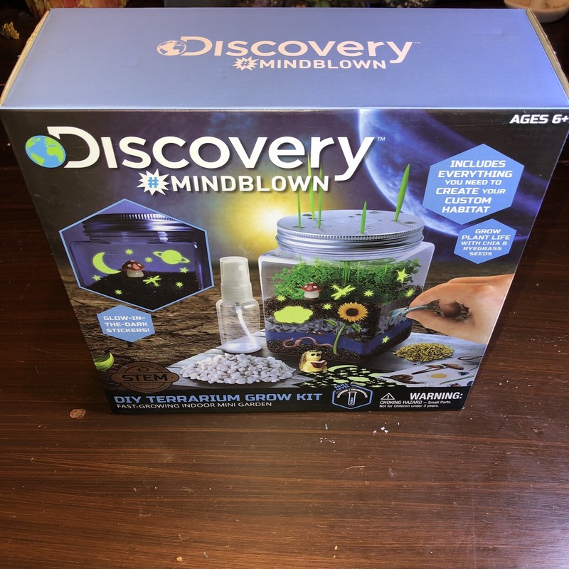 DISCOVERY #MINDBLOWN DIY TERRARIUM GROW KIT FAST-GROWING INDOOR MINI GARDEN