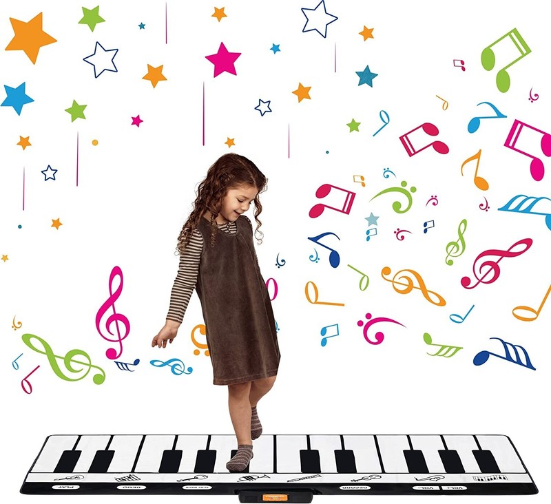 Giant Keyboard Playmat 71″ – 24 Keys Piano Play Mat Gigantic Electronic Keyboard