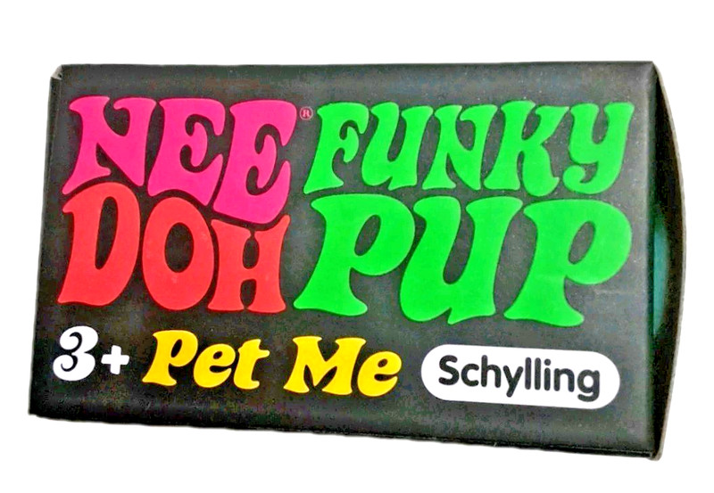 Needoh Funky Pup Squishy Stress Relief Toy Schylling Color Teal NIB gallery