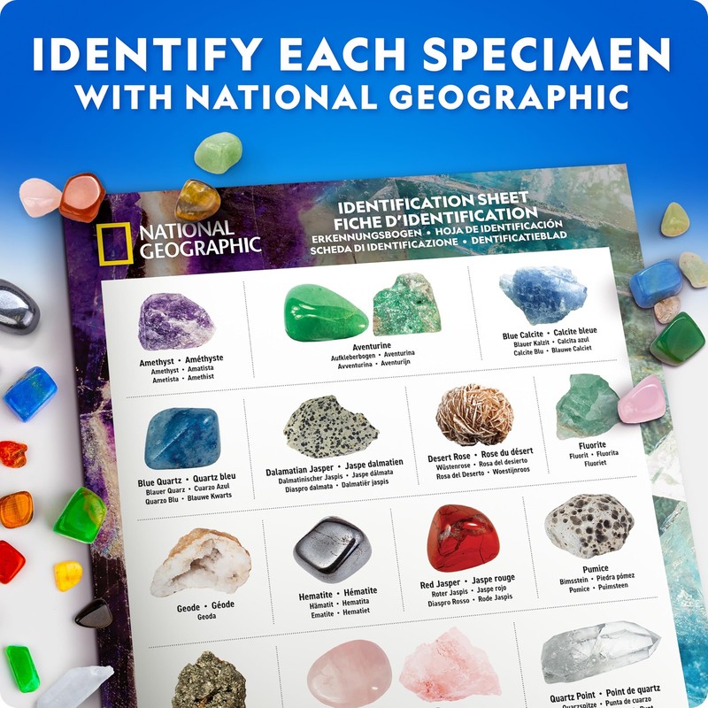 National Geographic Rock Collection Box for Kids – 300+ Piece One Size, Multi gallery