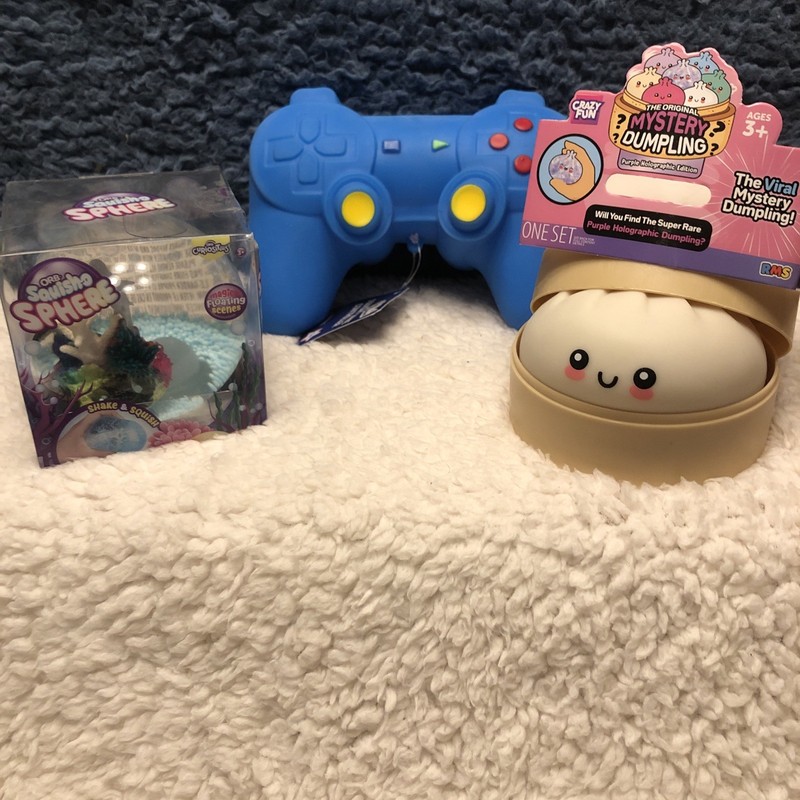 Dumpling, ORB Squish Sphere & Squish Game Controller HTF Viral Toys gallery