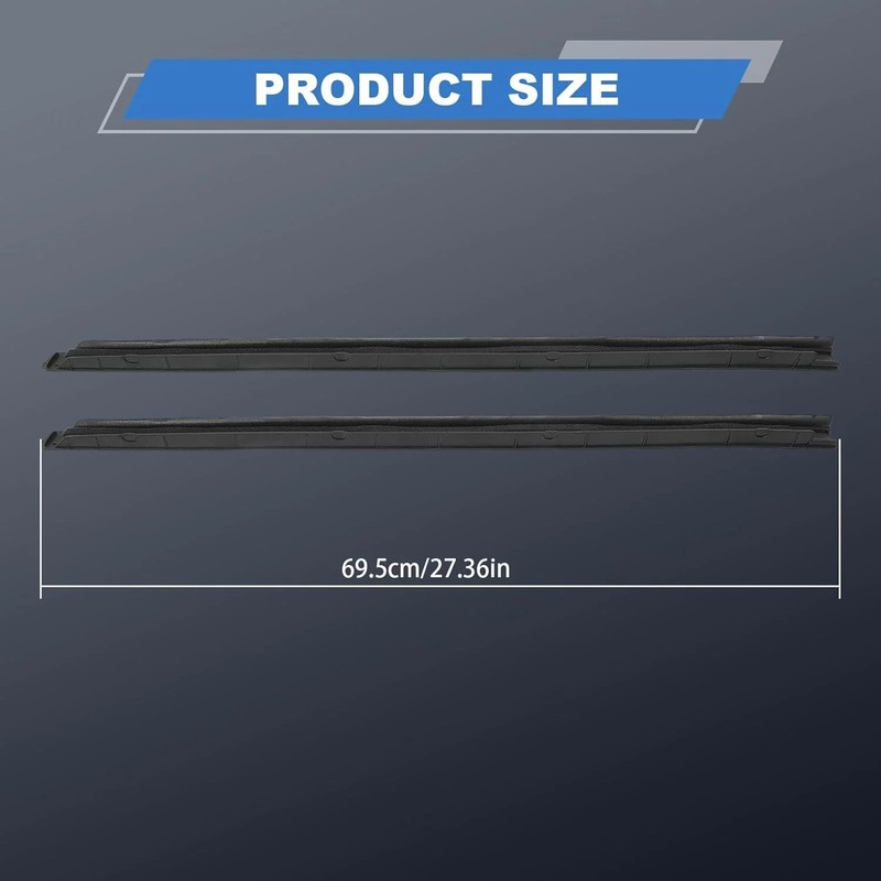 2PCS Windshield Molding Strip Front Right & Left Side Compatible with Ram 1500 2 gallery