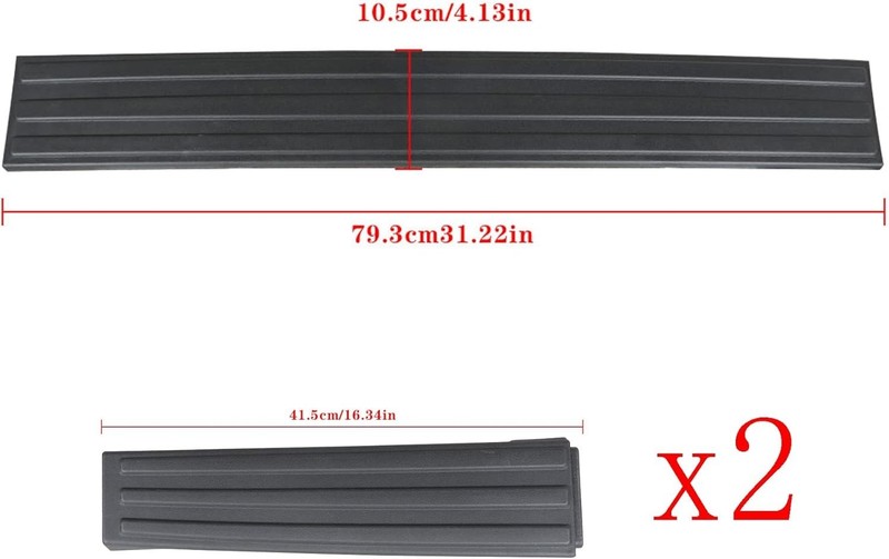 2009-2014 Ford F150 Flex Step Tailgate 3-Piece Flexible Molding Trim Black 3PCS gallery