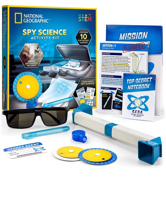 NATIONAL GEOGRAPHIC Spy Science Activity Kit, 10 Top Secret Missions
