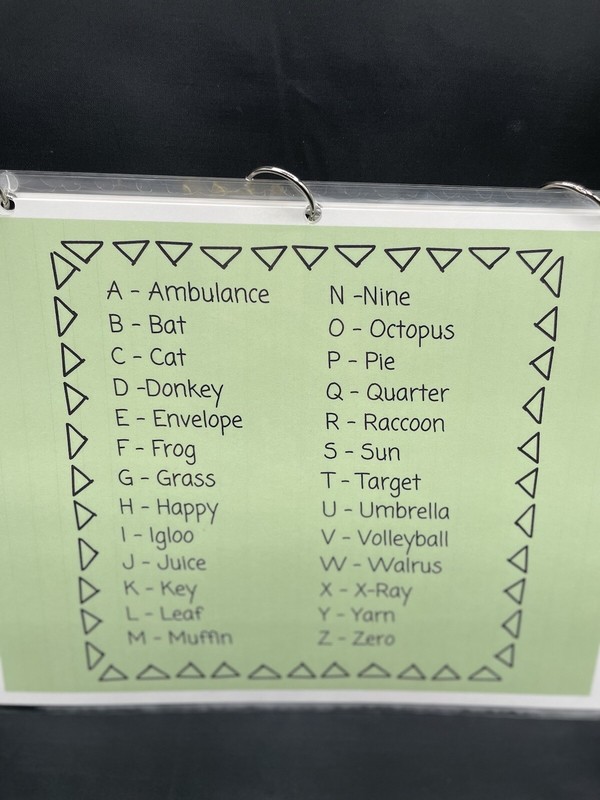 Beginning Sounds Reading Phonics Activity Busy Book Game Educational Children’s gallery