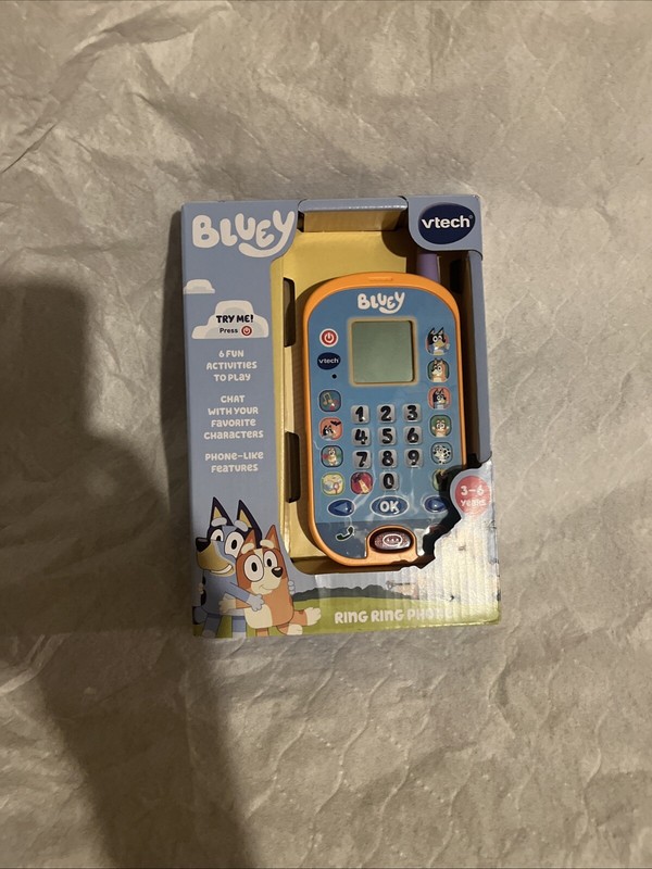Vtech Bluey Ring Ring Phone 6 Fun Activities to Play Educational Toy