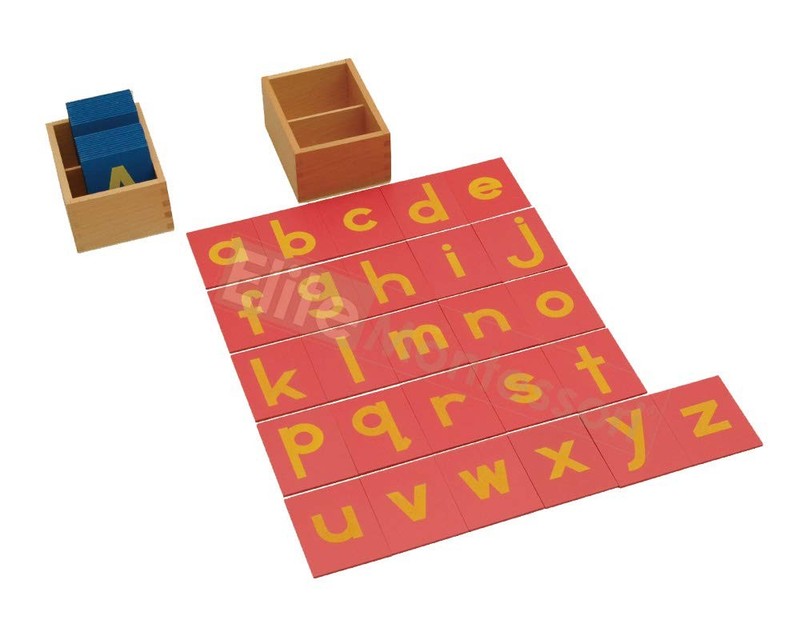 Lower and Capital Case Sandpaper Letters with Boxes gallery