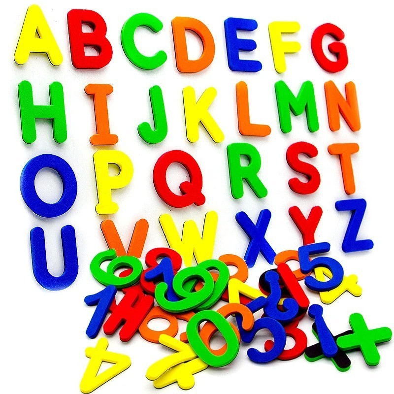 76pcs Lower CaseMagnetic Alphabet Letters EVA Foam Kids Learning Educational Toy gallery