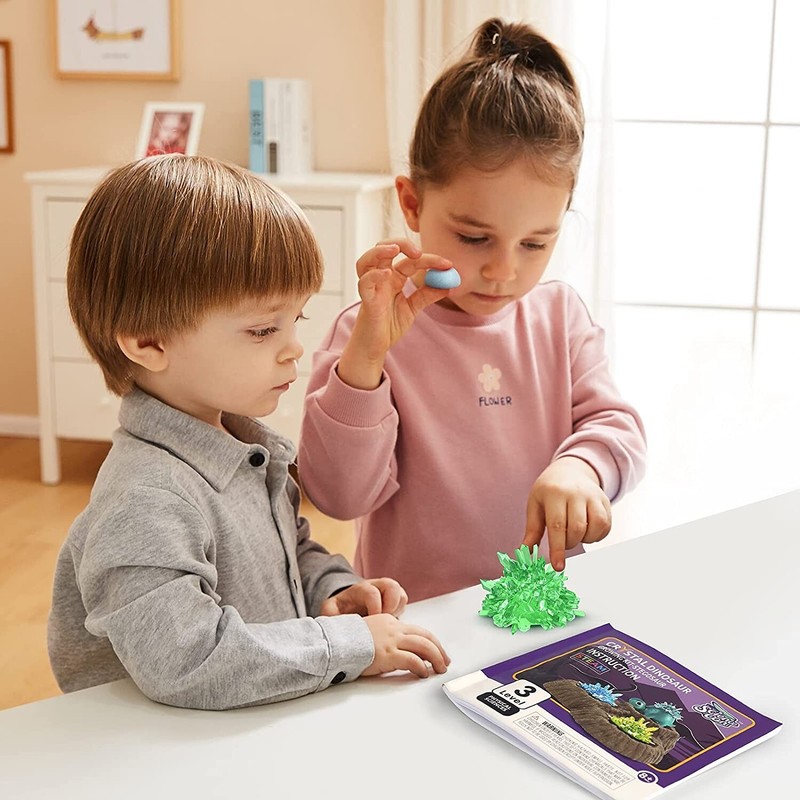 Science Can Crystal Dinosaur Growing Kit Stegosaur Great STEM Activities 8-12 yr gallery